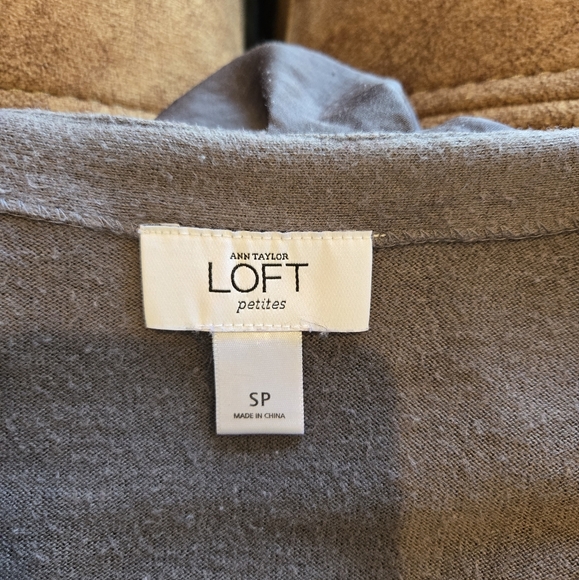 Loft Ruffle Gray Cardigan - Picture 3 of 4
